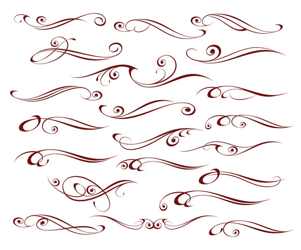 Calligraphic elegant elements of design.Vector illustration. - Vector, Image