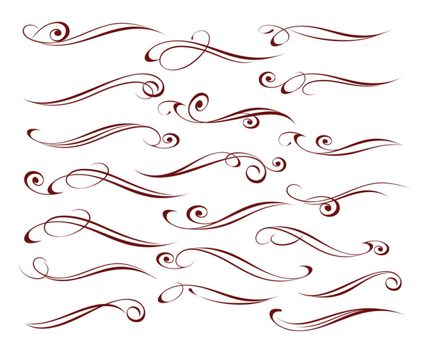 Calligraphic elegant elements of design.Vector illustration. - Vektori, kuva