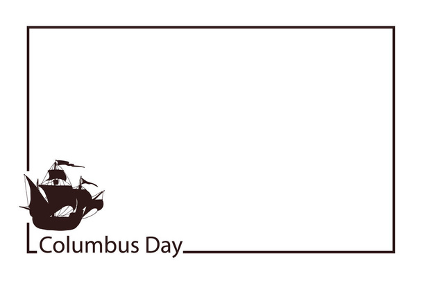 Columbus Day concept - Vetor, Imagem
