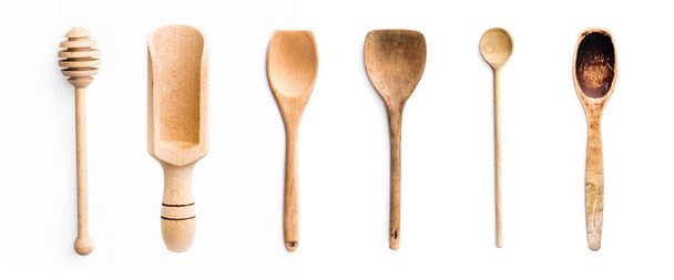 Wooden kitchen utensils - Fotó, kép