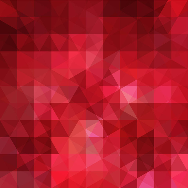 Abstract background consisting of red triangles. Geometric design for business presentations or web template banner flyer. Vector illustration - Vector, Image