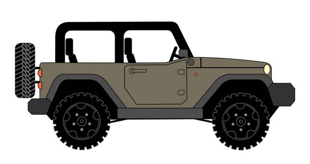 Suv Jeep for safari and extreme travel pictogram vector eps 10
 - Вектор,изображение