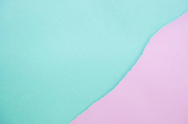 Background of fashionable pastel colors. Flat lay of soft color paper. - Photo, Image