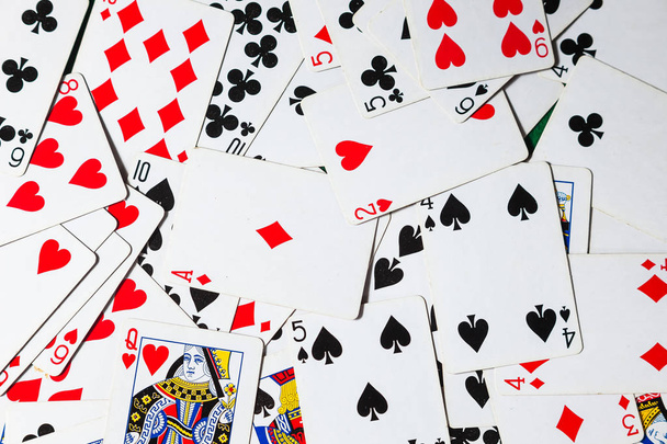 background of playing cards - Photo, Image
