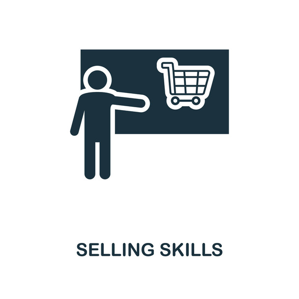Selling Skills creative icon. Simple element illustration. Selling Skills concept symbol design from soft skills collection. Perfect for web design, apps, software, print. - Photo, Image