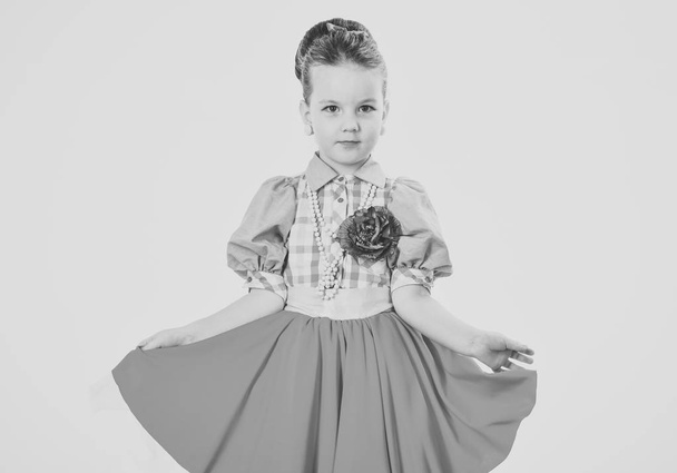 Fashion and beauty in pinup style, childhood. fashion and retro style - Photo, Image