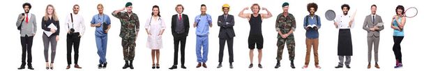 Set of multi-ethnic people with different professions - Photo, Image