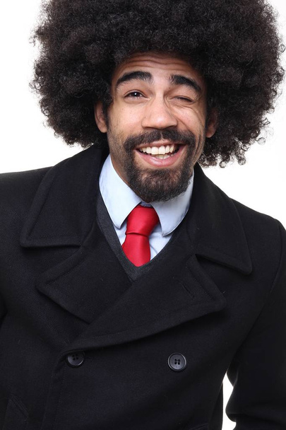 Black man in business suit - Фото, изображение