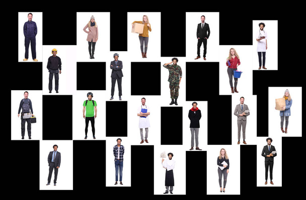 Conjunto de personas multiétnicas con diferentes profesiones
 - Foto, Imagen