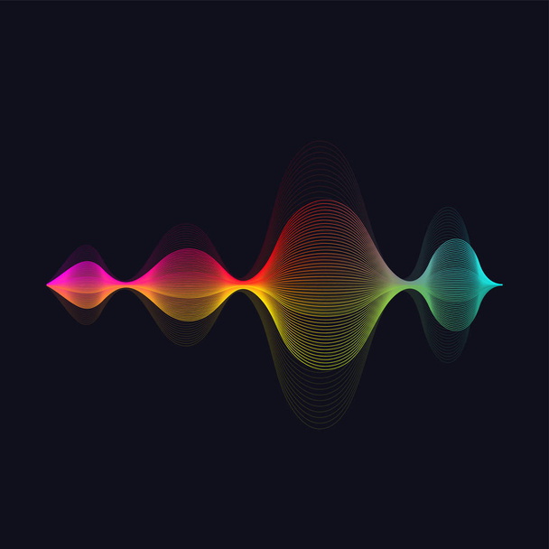 Barevné vektorové vlnovky - Vektor, obrázek