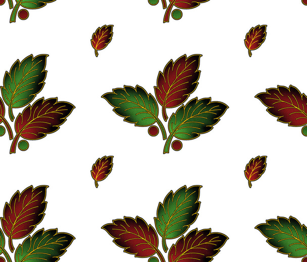 Seamless leaves pattern design - Foto, Imagem