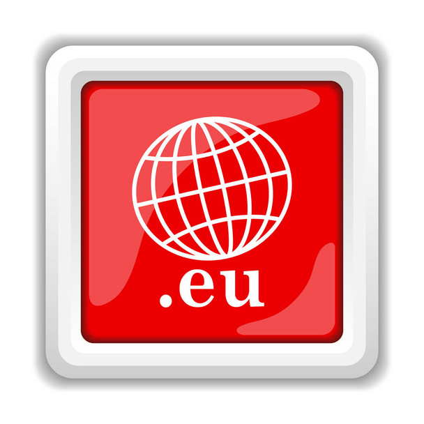.eu icon. Internet button on white background - Photo, Image