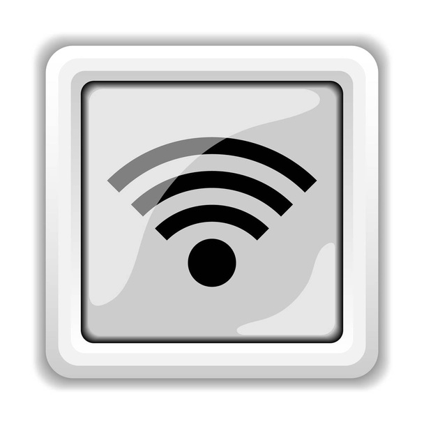 無線標識アイコン。白い背景の上のインター ネット ボタン - 写真・画像