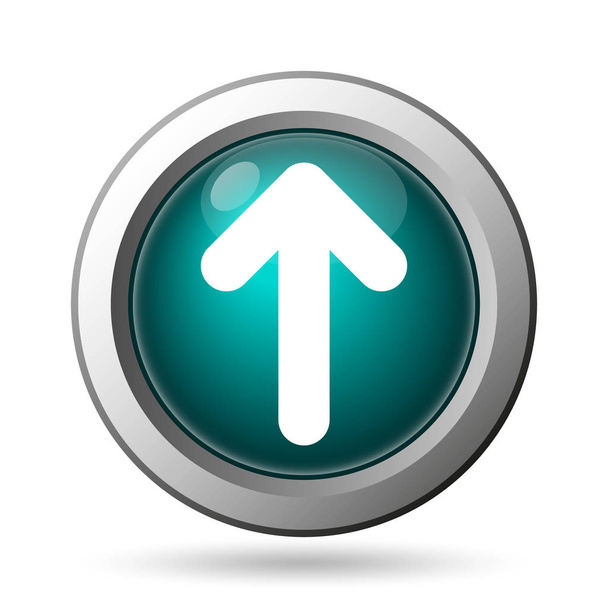 Up arrow icon. Internet button on white background - Foto, Bild
