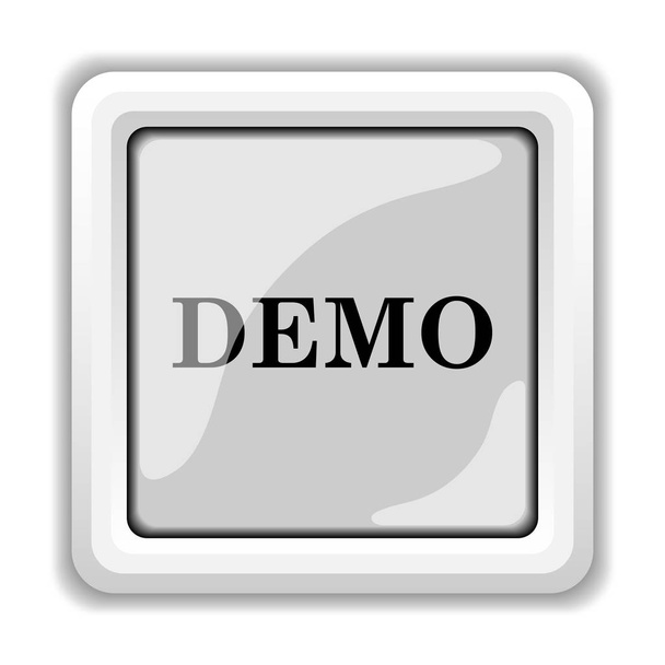 Demo icon. Internet button on white background - Photo, Image