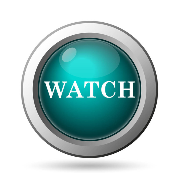 Watch icon. Internet button on white background - Photo, Image