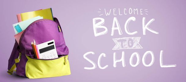 Back to school backpack. - Fotó, kép