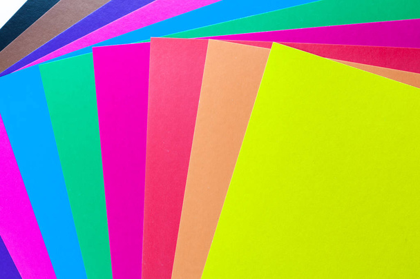 Sheets of colored paper - Foto, afbeelding