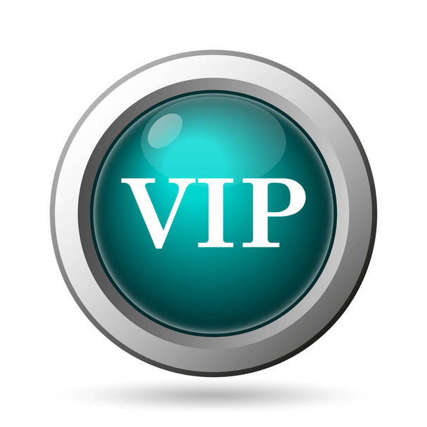 VIP simgesi. Beyaz arka plan üzerinde Internet düğmesi - Fotoğraf, Görsel