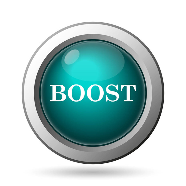 Boost icon. Internet button on white background - Photo, Image