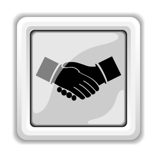 Συμφωνία εικονίδιο. Κουμπί Internet σε άσπρο φόντο - Φωτογραφία, εικόνα
