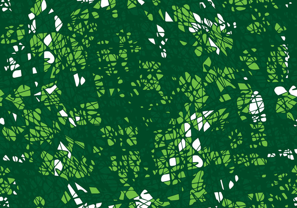 Seamless pattern of light shining throw the leaves. - Vector, Image