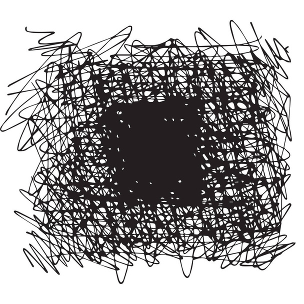 voorraad vector zwart-wit krassen achtergrond - Vector, afbeelding