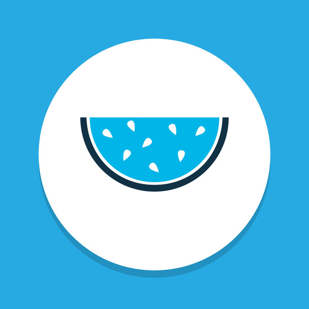 Tasty icon colored symbol. Premium quality isolated melon element in trendy style. - Vector, Image