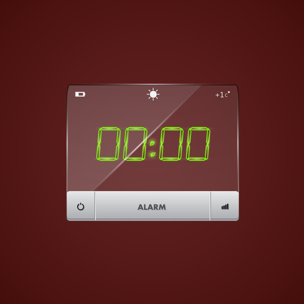 Reloj despertador digital. Vector
 - Vector, imagen