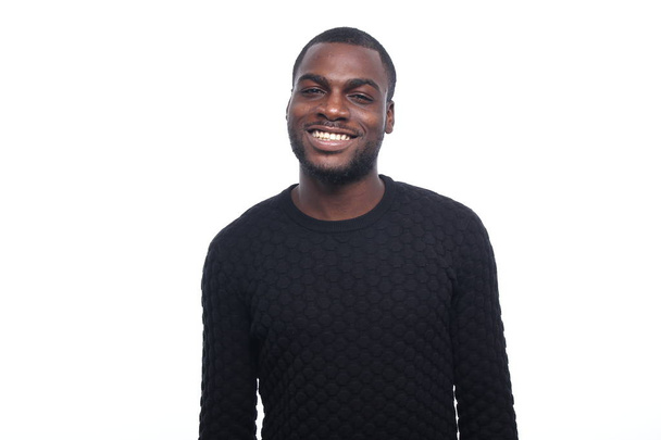 Smiling black man posing - Foto, immagini