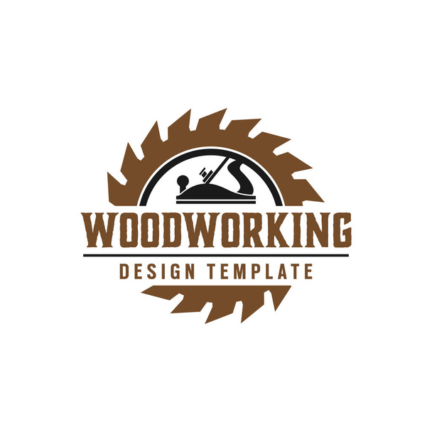 Modèle de conception de logo d'équipement de travail du bois élément vectoriel
 - Vecteur, image