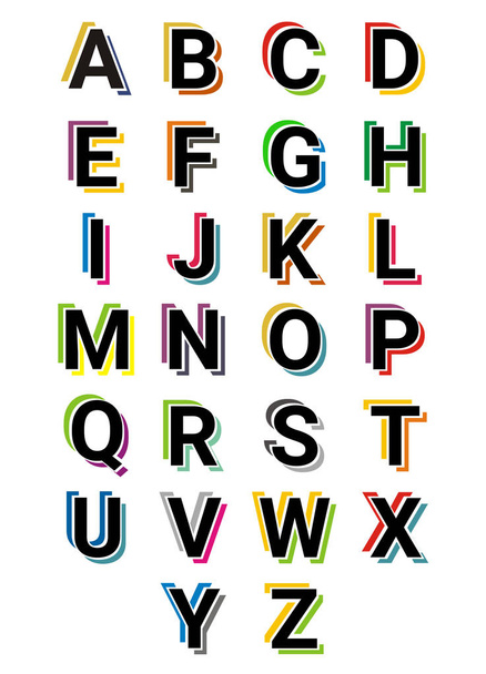 logo symbol dvojité čáry jako neonové světlo typ dopis abecedy počáteční obchodní loga design myšlenka obrázek tvar pro moderní prémiový firemní - Vektor, obrázek