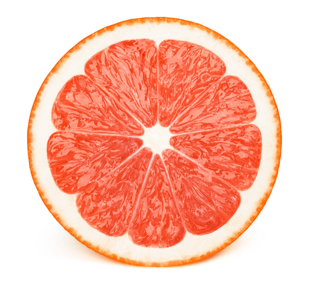 Half of grapefruit slice isolated - Photo, Image
