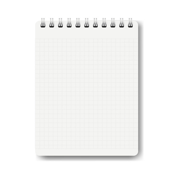 Notebook elszigetelt fehér háttér Gradient háló, vektor illusztráció - Vektor, kép