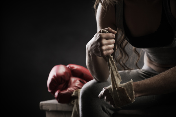Woman boxer - Photo, image