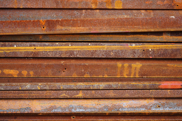 Velho ferro galvanizado ferrugem textura padrão fundo
 - Foto, Imagem