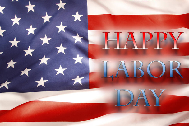 American flag. Happy Labor Day - Photo, Image