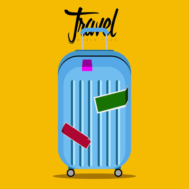 Isolated travel bag icon. Travel concept - Vetor, Imagem