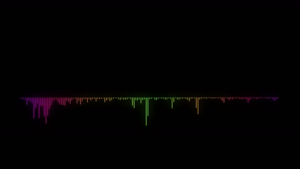4 k müzik ritim grahic, ses ekolayzır, ses spektrum kızdırma simülasyon kullanmak için m - Video, Çekim