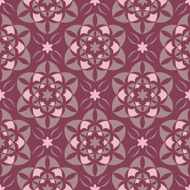 Seamless background. Floral purple red pattern for wallpapers, textile and fabrics - Vektor, kép