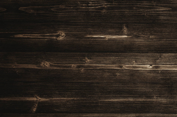 Dark brown wood texture with natural striped pattern for background, wooden surface for add text or design decoration art work - Foto, Bild