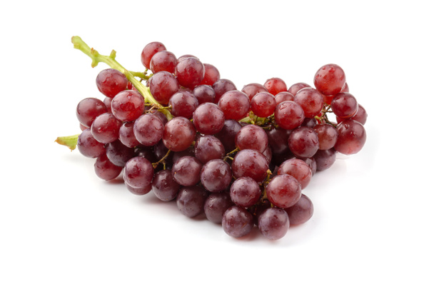 Fresh red grapes isolated on white background. - Photo, Image