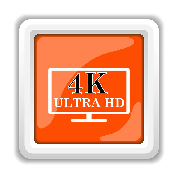 Icona 4K ultra HD isolata su sfondo bianco, concetto di app mobile
 - Foto, immagini