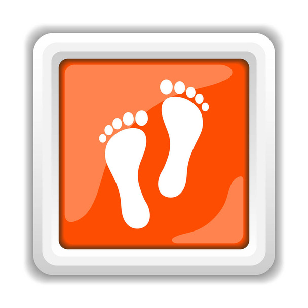 Footprints icon isolated on white background, mobile apps concept - Φωτογραφία, εικόνα