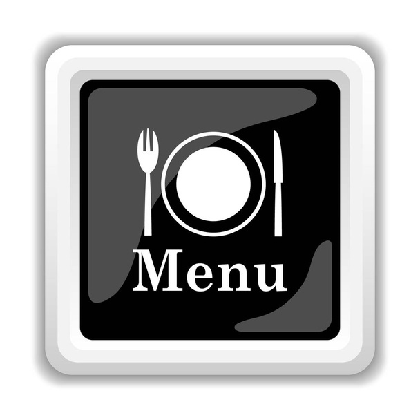 Icono del menú. Botón de Internet sobre fondo blanco
 - Foto, Imagen