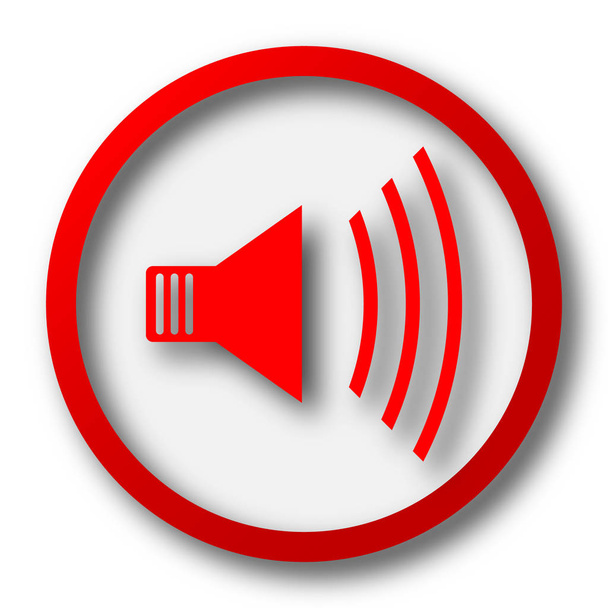 Speaker icon. Internet button on white  background - Photo, Image