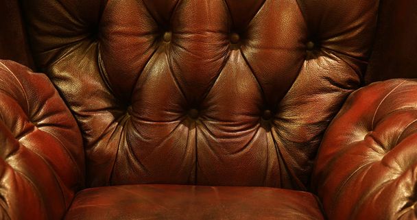 Brown luxury leather armchair - Photo, Image