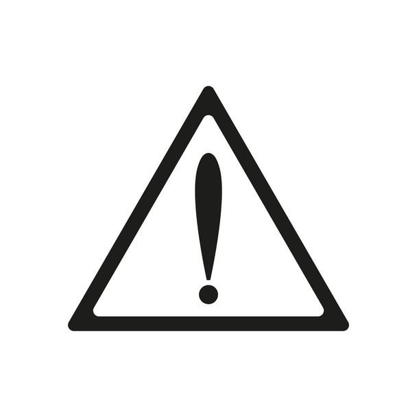 L'icône de l'attention. Symbole de danger. Illustration plate
 - Vecteur, image