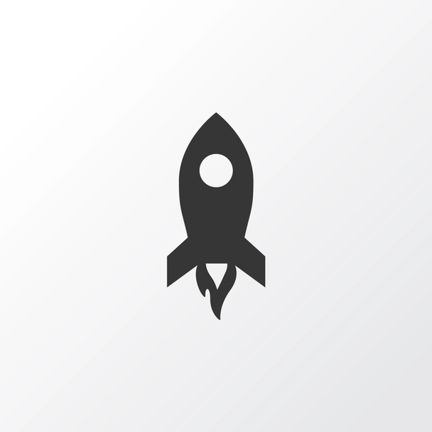 Rakéta ikon szimbólum. Prémium minőségű elszigetelt shuttle elem trendi stílusban. - Fotó, kép