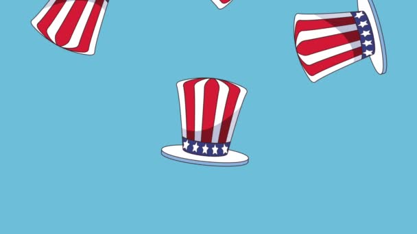 USA pattern background HD animation - Footage, Video